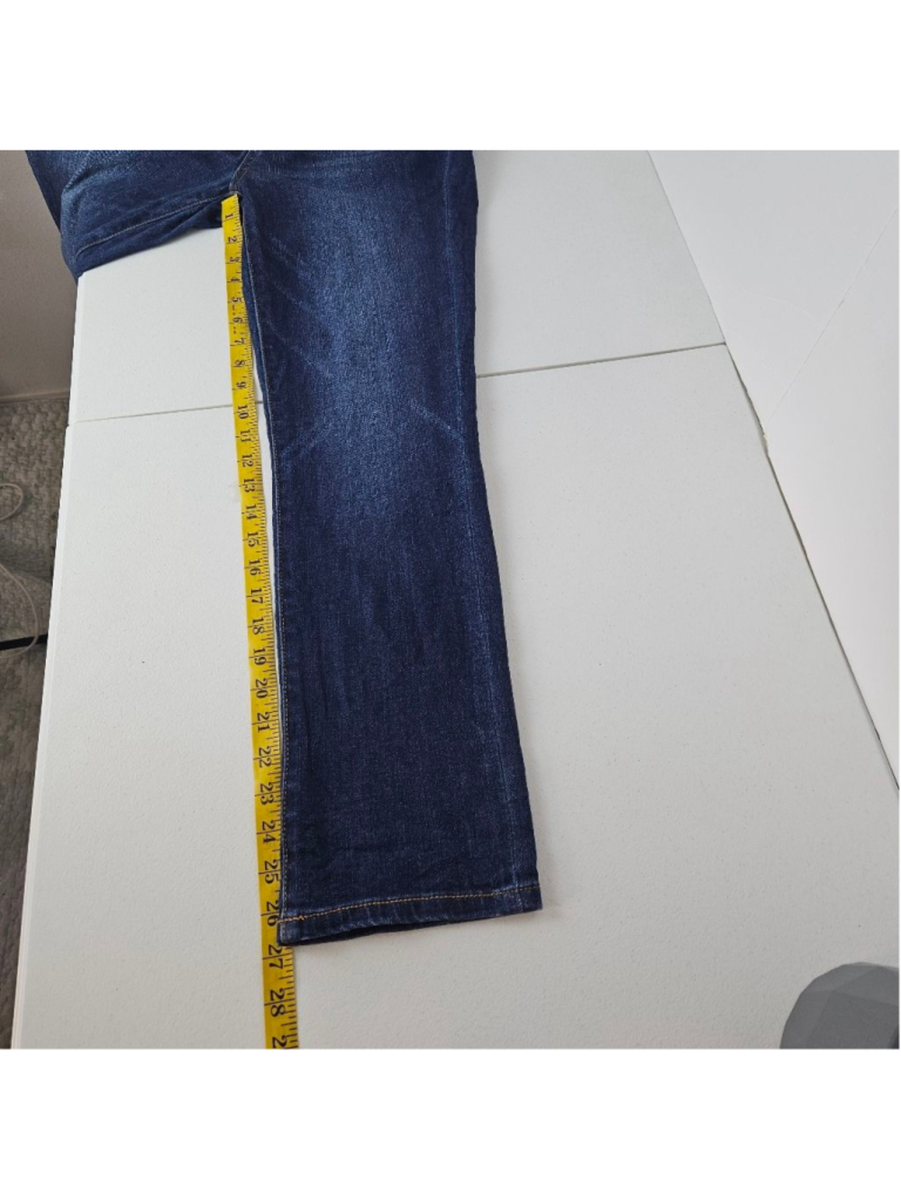 Judy Blue Blue Skinny Fit Capri Jeans 30 Dark Wash Stretchy - Picture 14 of 15
